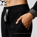 2020 JIEJIN Wholesale Solid Black Mens Joggers Sweatpants Elastic Jogger Pants for Men